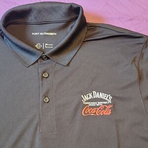 Jack Daniels Black Polo Shirt Sleek Professional Design
